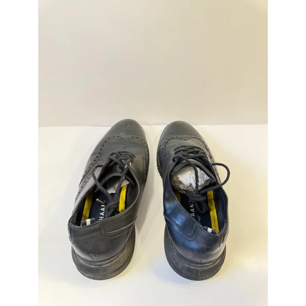 Cole Haan Mens Casual Dress Shoes Black Leather US 9